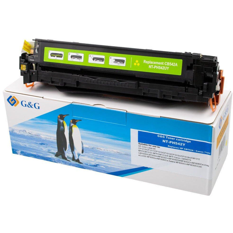 G&G Ninestar Universal samheitahylki: HP 125A/ 128A/ 131A/ CB543A/ CE323A/ CF213A/ Canon 716M/ 731M rautt