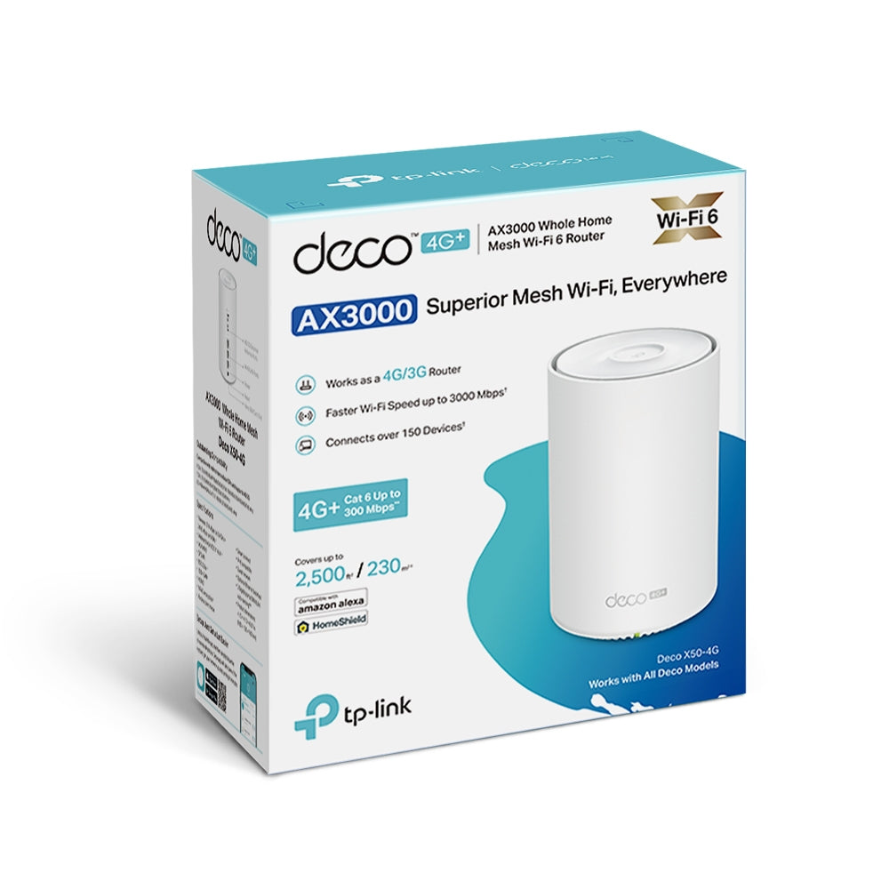 TP-LINK Router Deco X50-4G(1-pack) White
