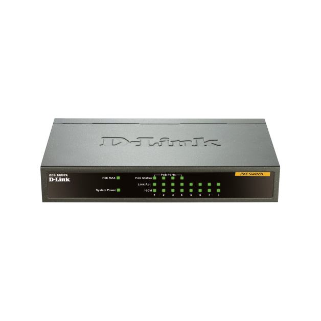 D-Link Switch DES-1008PA / ES1008P Black