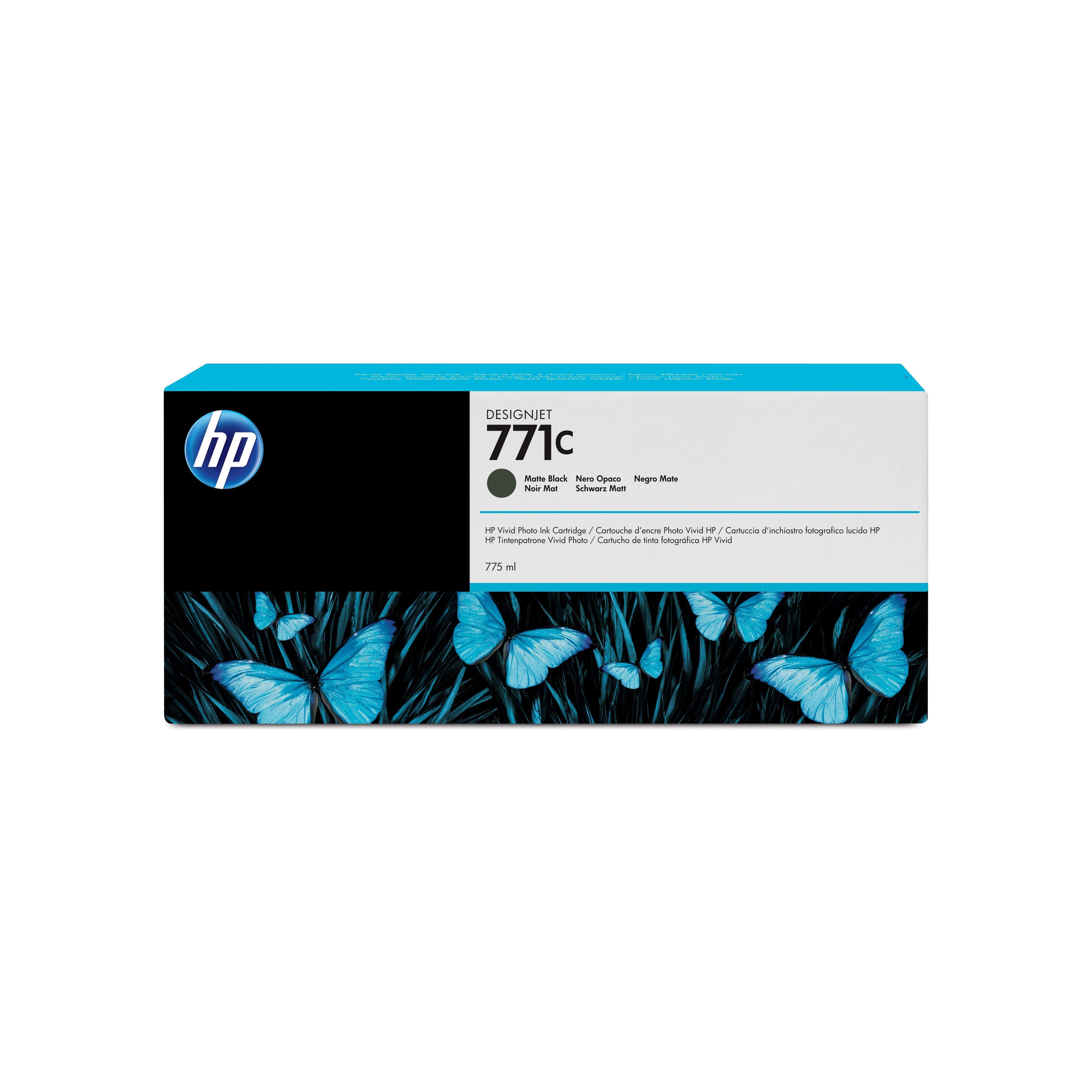 HP 771C 775-ml Matte svart DesignJet blekhylki
