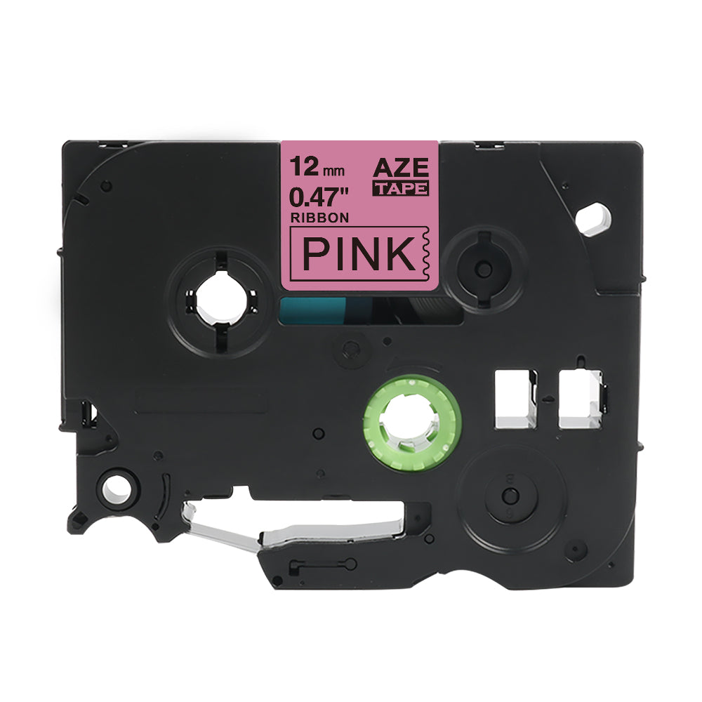 Svart on Pink - Satínborðalímmiðar(4m), 12mm, 4m