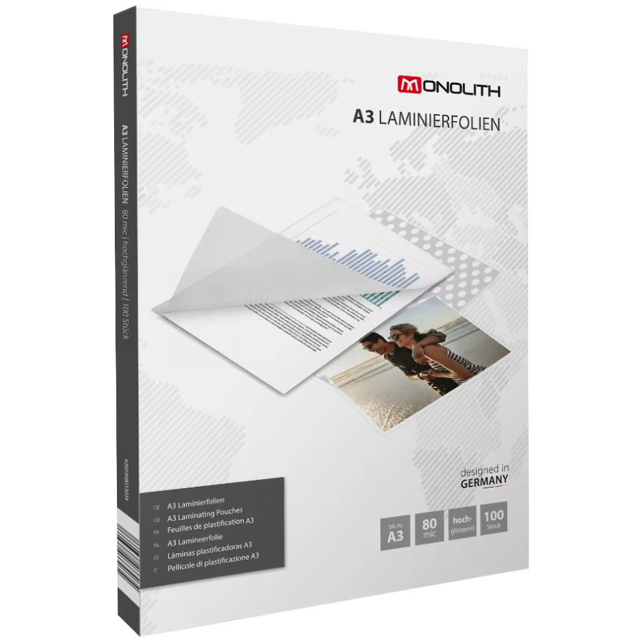 Plöstunarvasar A3. 80 míkron. High glossy 100stk.