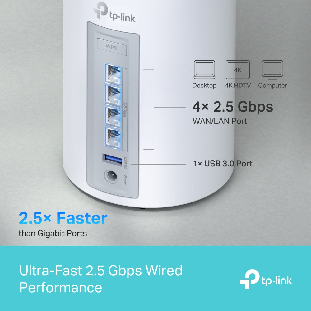 TP-LINK Router DECO BE65(2-PACK) / Deco BE65 Double pack White
