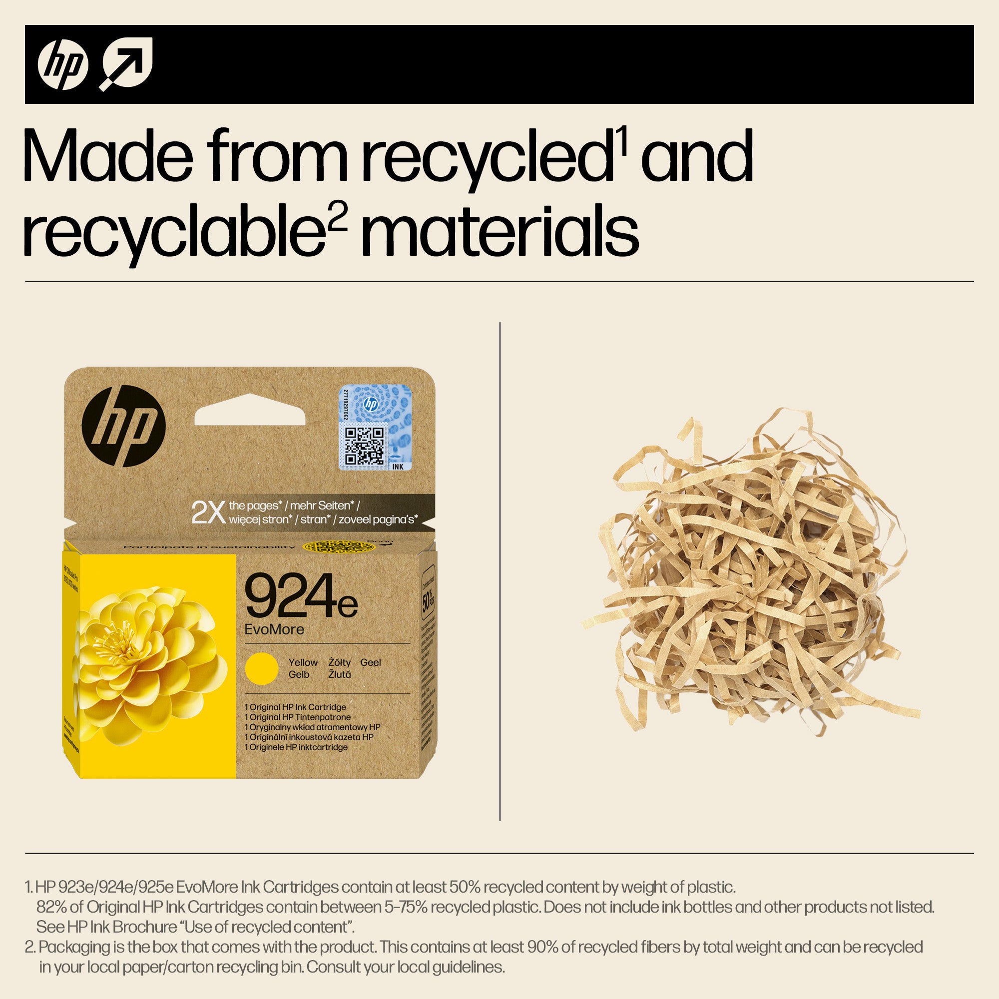 HP 924e EvoMore Yellow Original Ink Cartridge