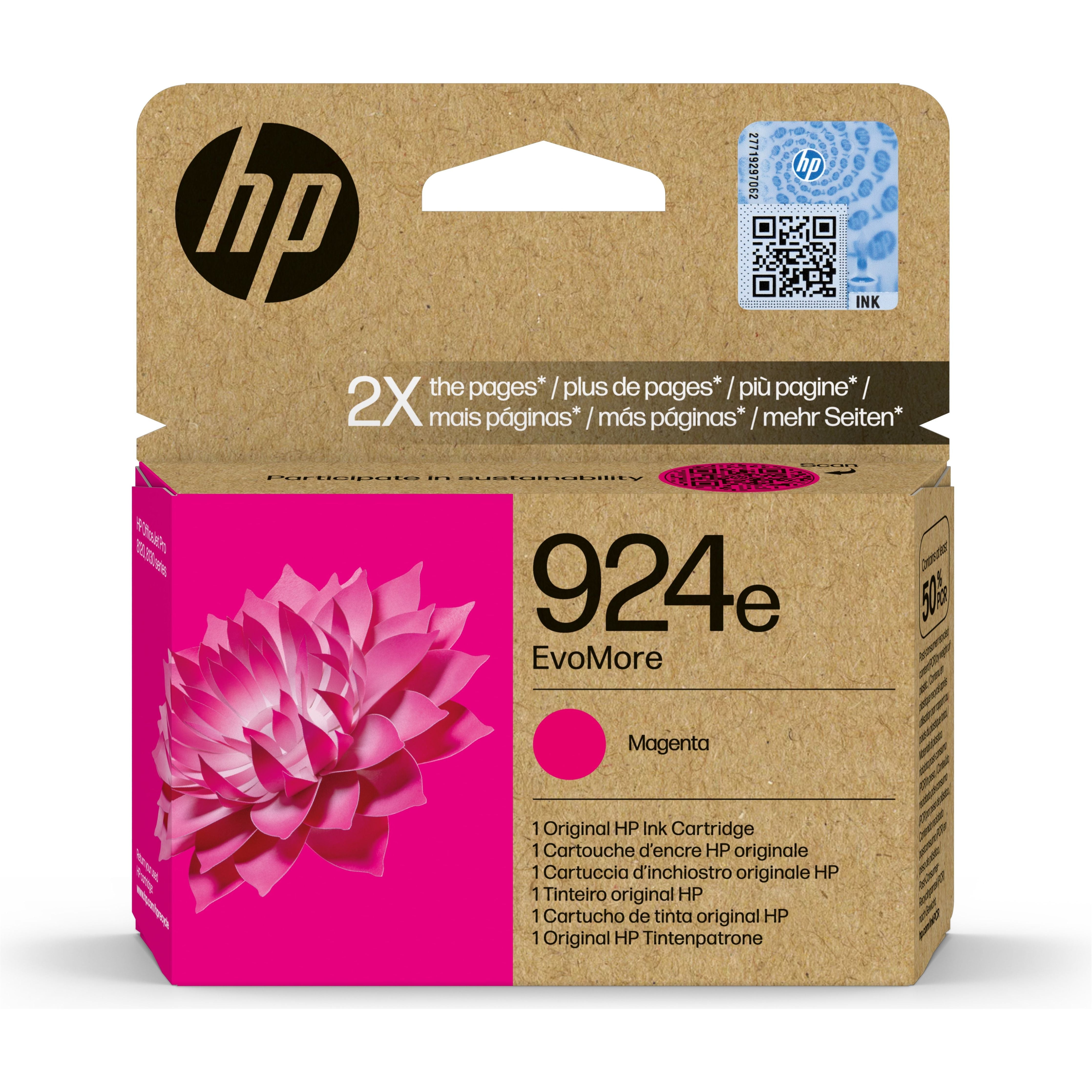 HP 924e EvoMore Magenta Original Ink Cartridge