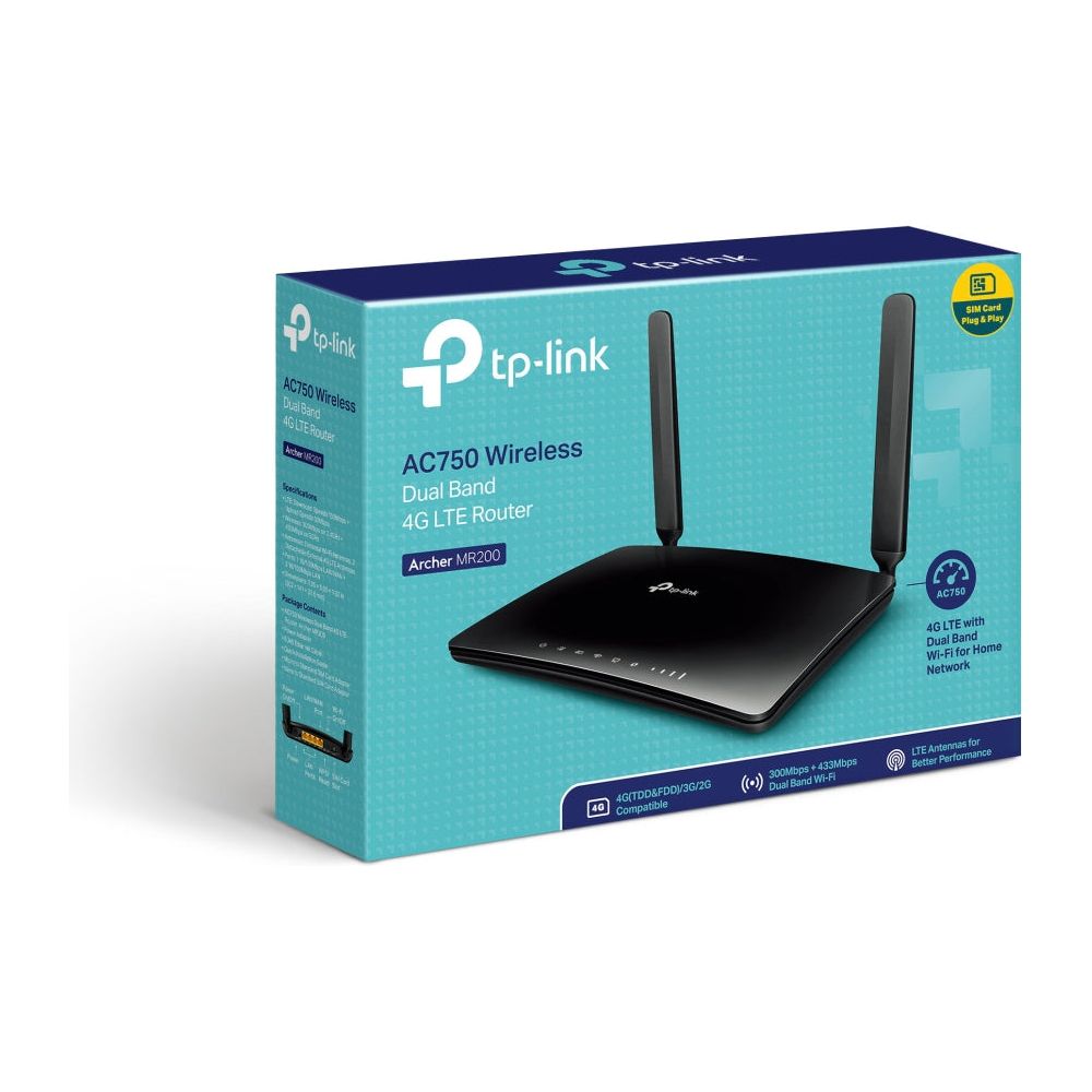 TP-LINK Router ARCHER MR200 V4 / MR200 Black