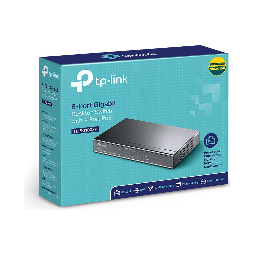 TP-LINK Switch TL-SG1008P / SG1008P Black