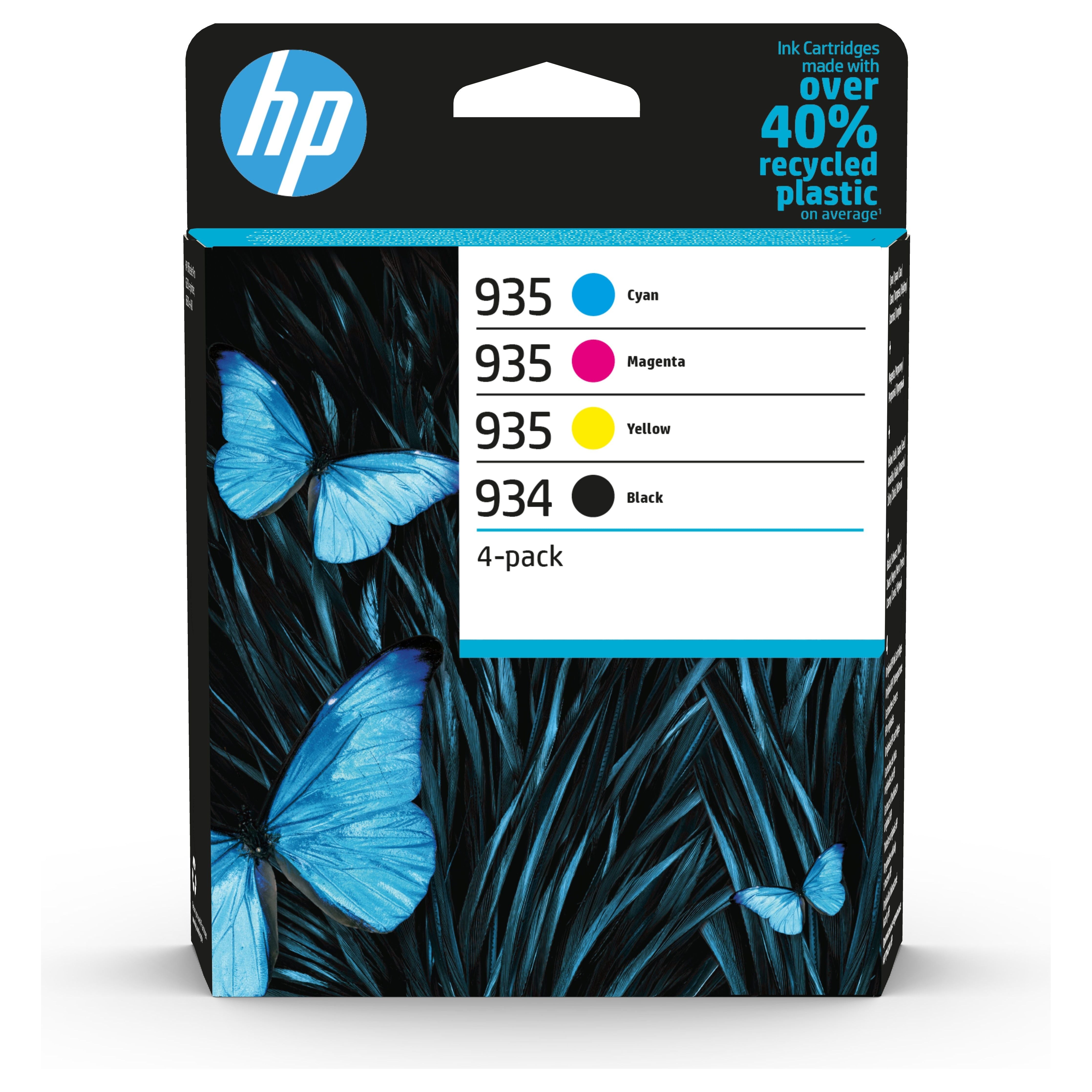 HP 934 svart/935 blátt/rautt/gult 4-pack Original blekhylki