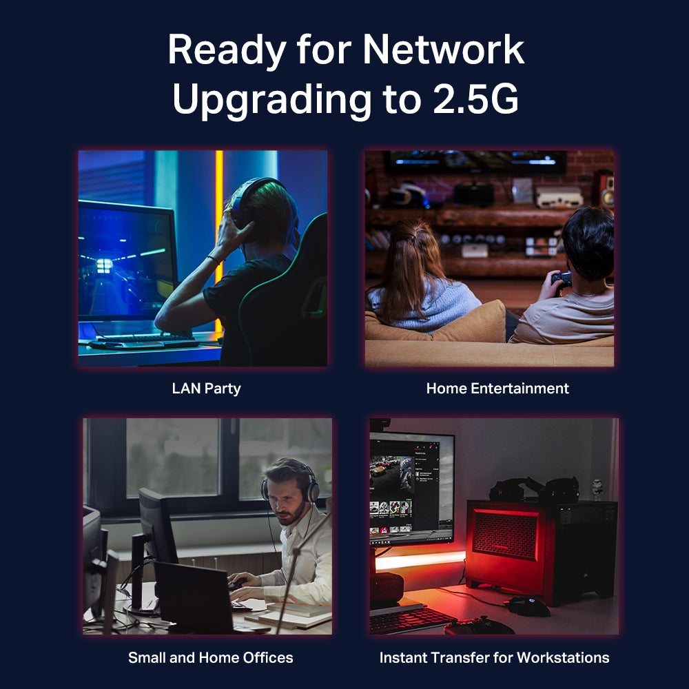 TP-LINK Switch TL-SG108-M2 / SG108M2 Black