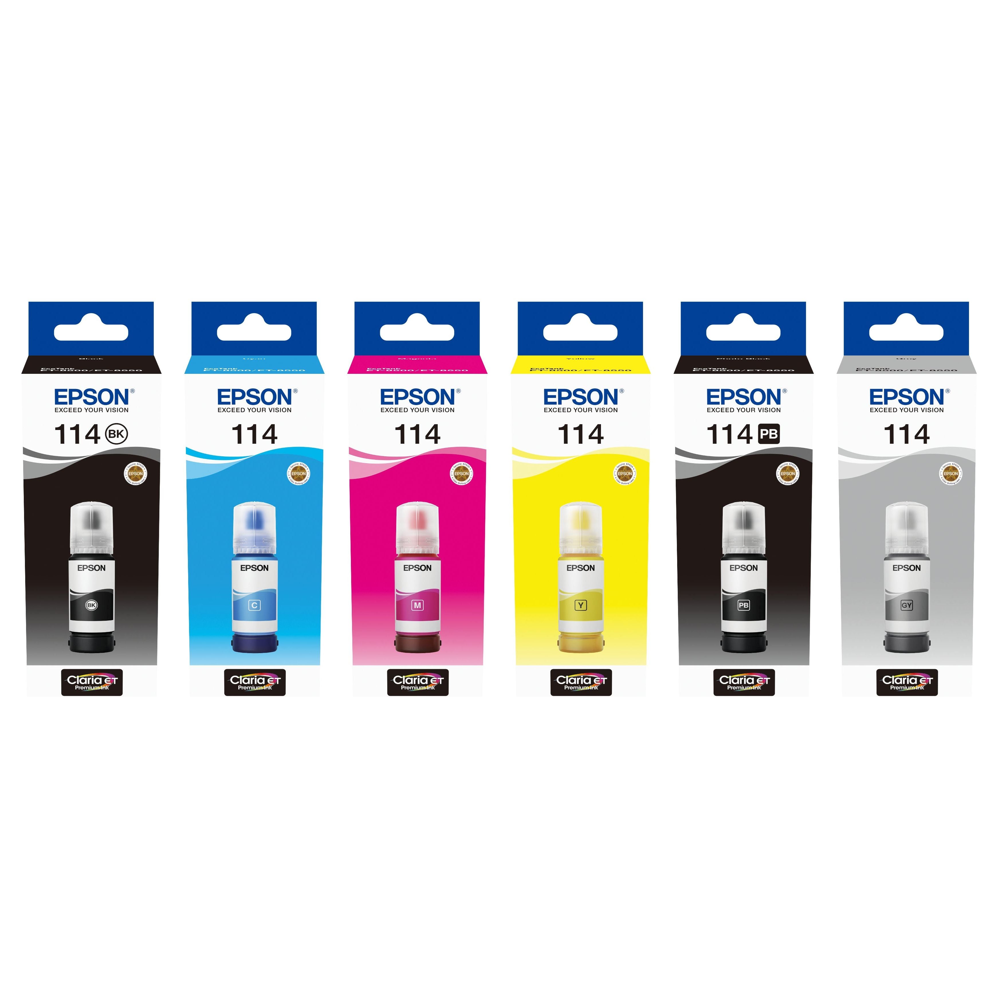 114 EcoTank Pigment Black Ink bottle