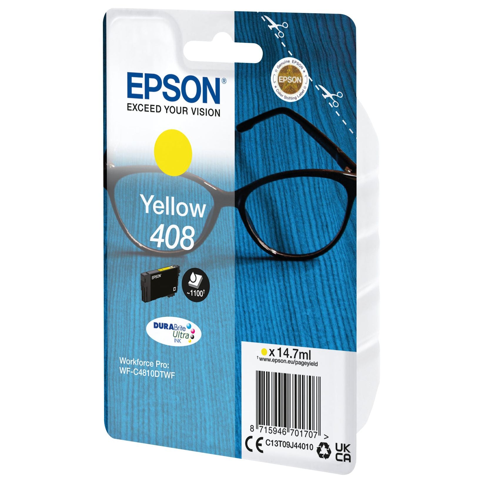 Epson 408 Yellow Ink cartridge