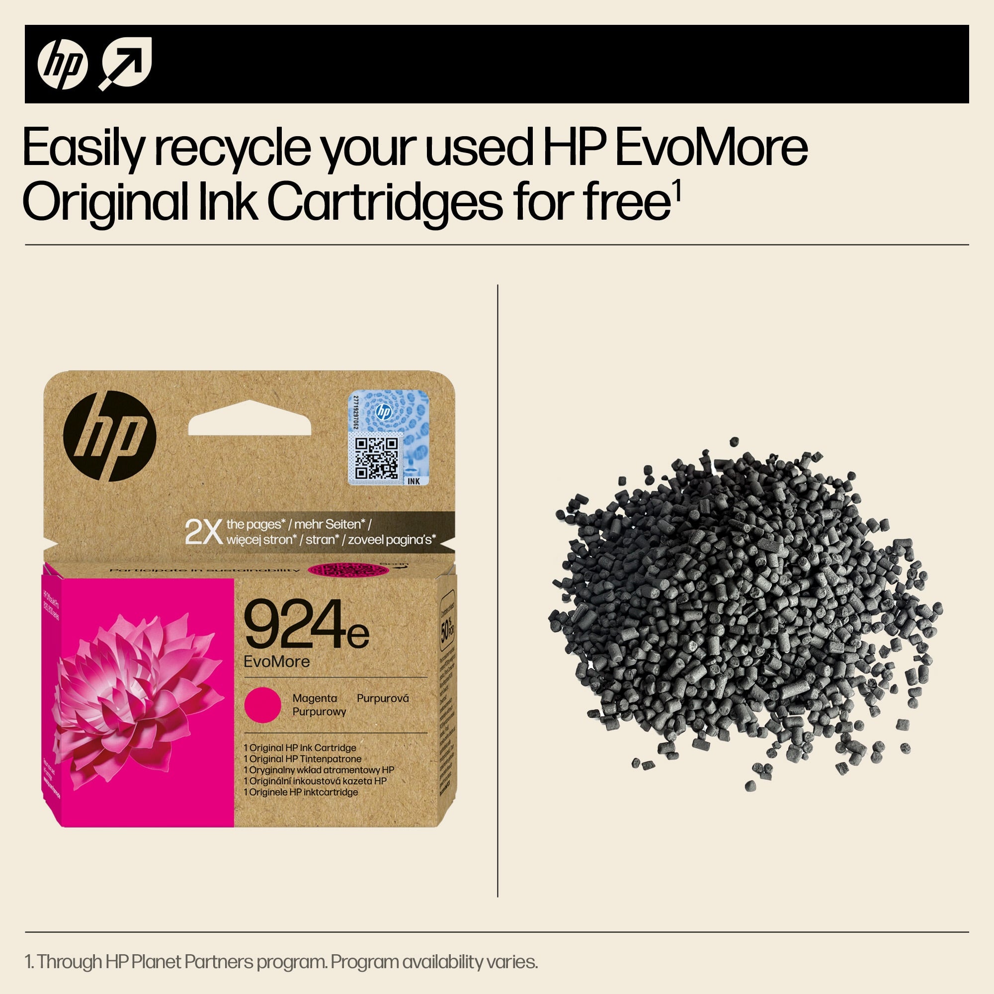HP 924e EvoMore Magenta Original Ink Cartridge