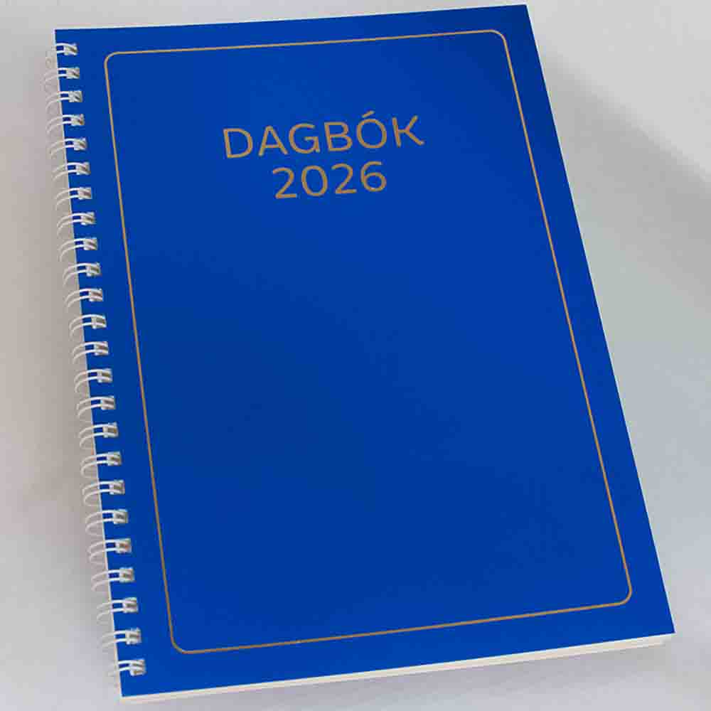 Dagbók Lóa Gorma A5 2026 Vika Blá