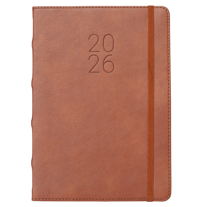 Dagbók Lundi A5 2026 m. teygju Dagur Brún