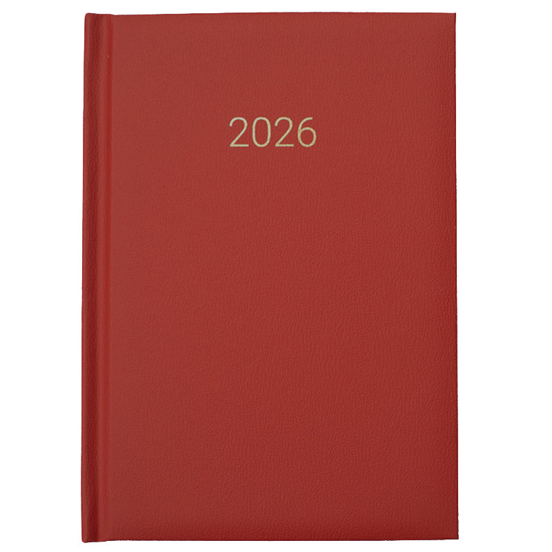 Dagbók Tjaldur A5 2026 Vika í opnu. Rauð