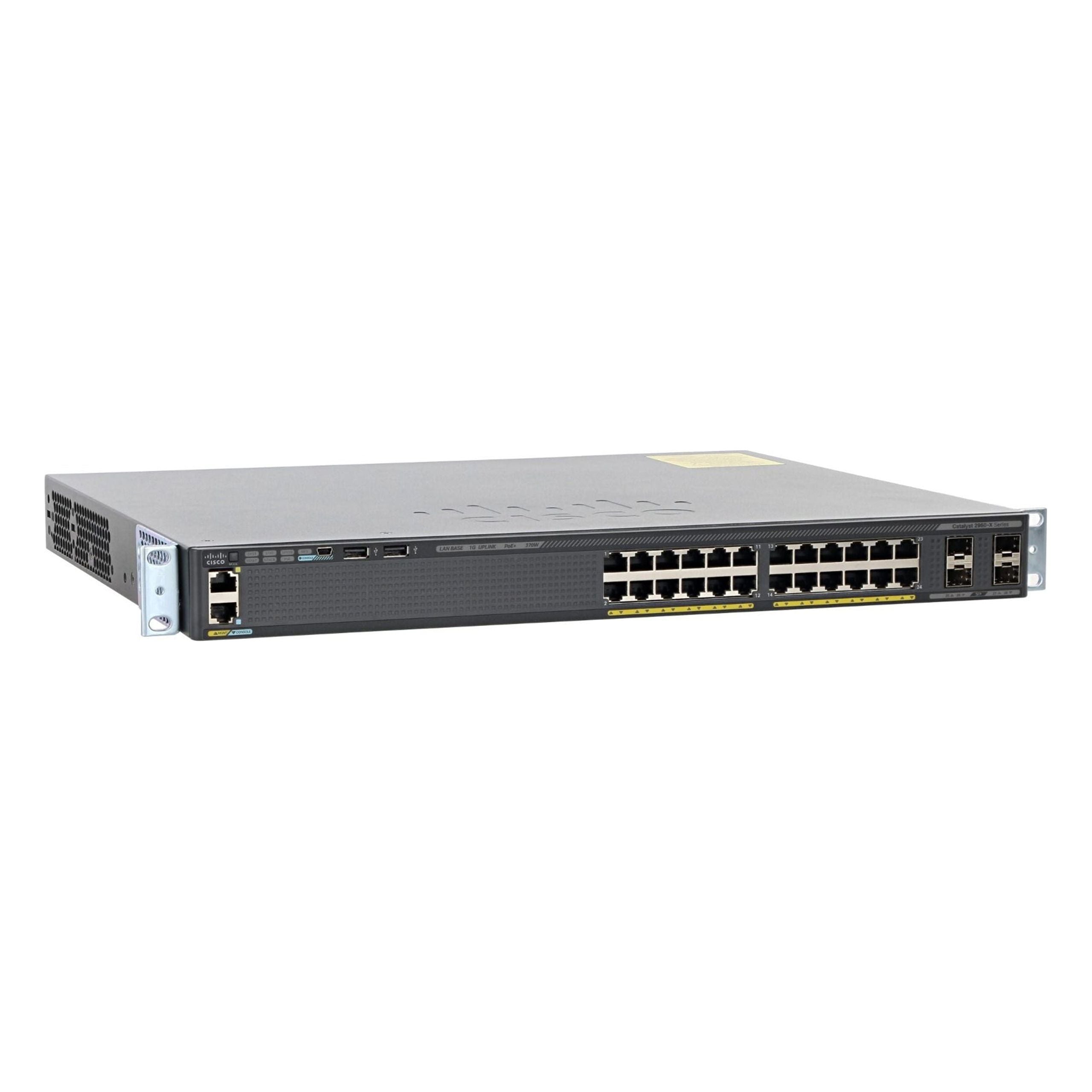 Cisco Switch WS-C2960X-24PS-L / C296024 Black