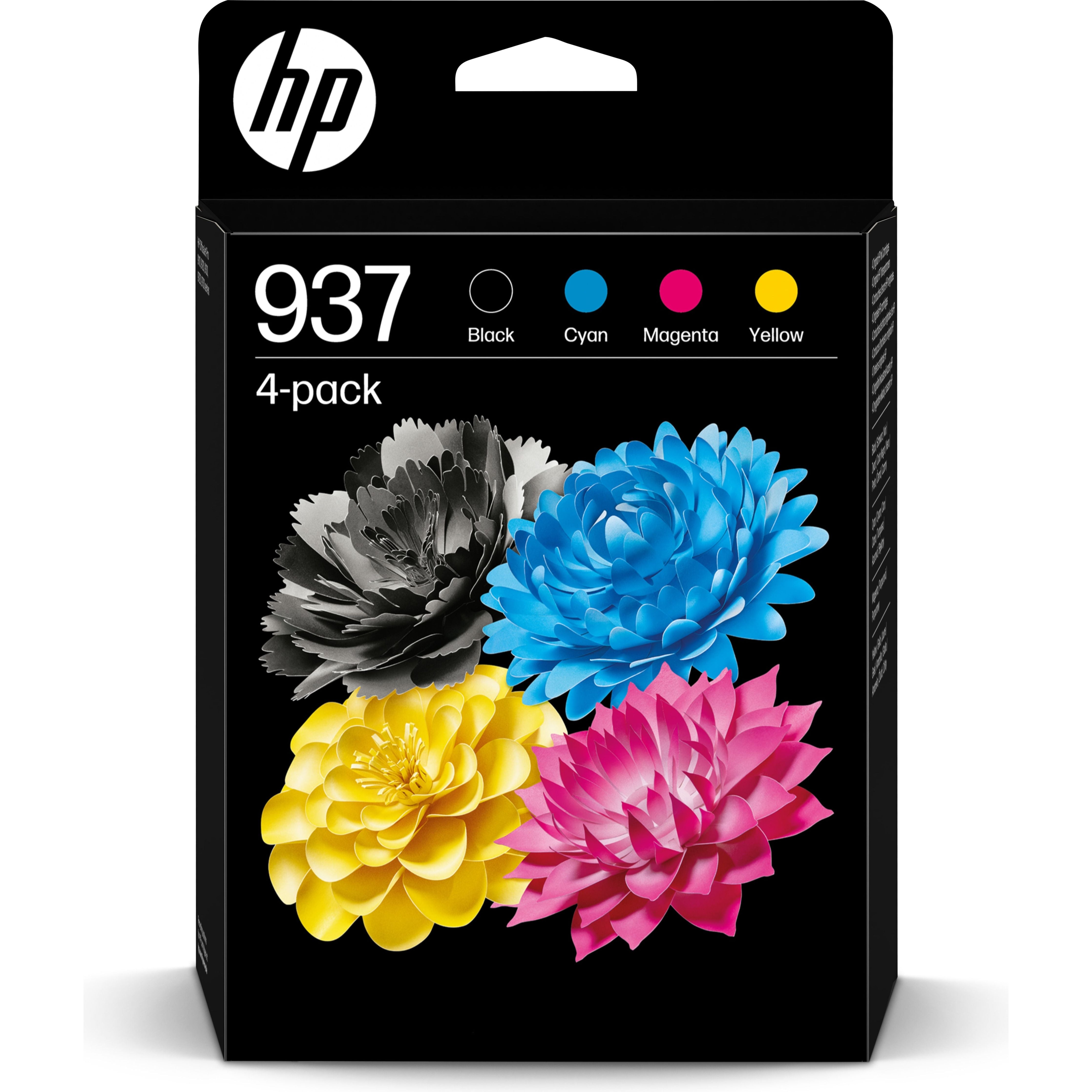 HP 937 CMYK Original Ink Cartridge 4-Pack