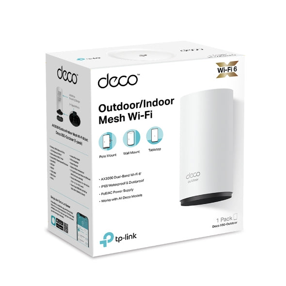 TP-LINK Router DECOX50OUTDOOR1P / Deco X50 Outdoor White