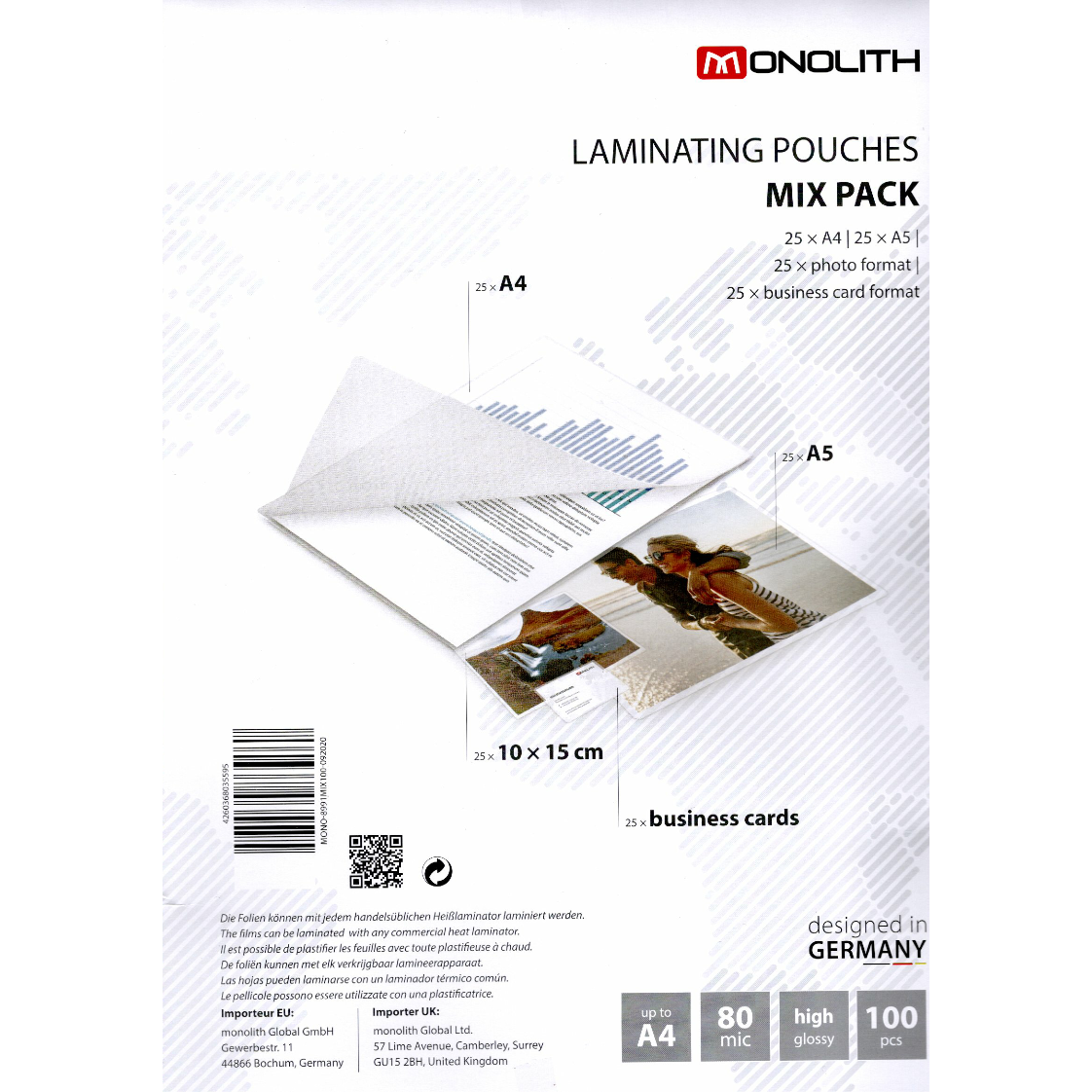 Plöstunarvasar A5, 80 míkron. 25 vasar