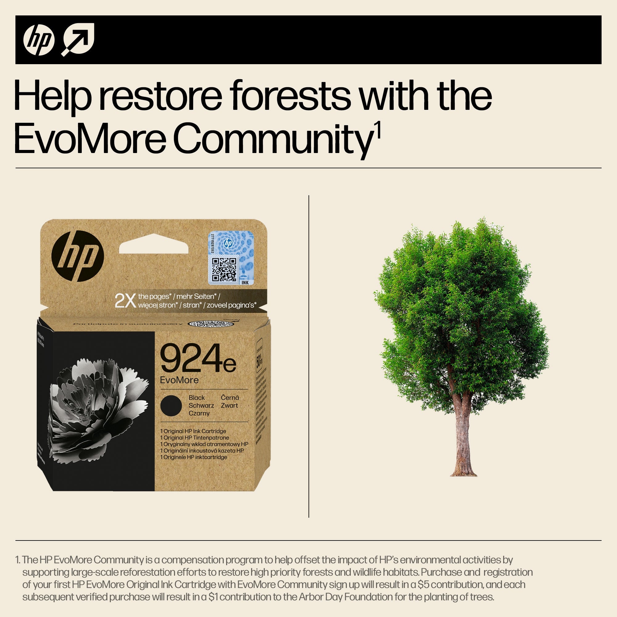 HP 924e EvoMore Black Original Ink Cartridge