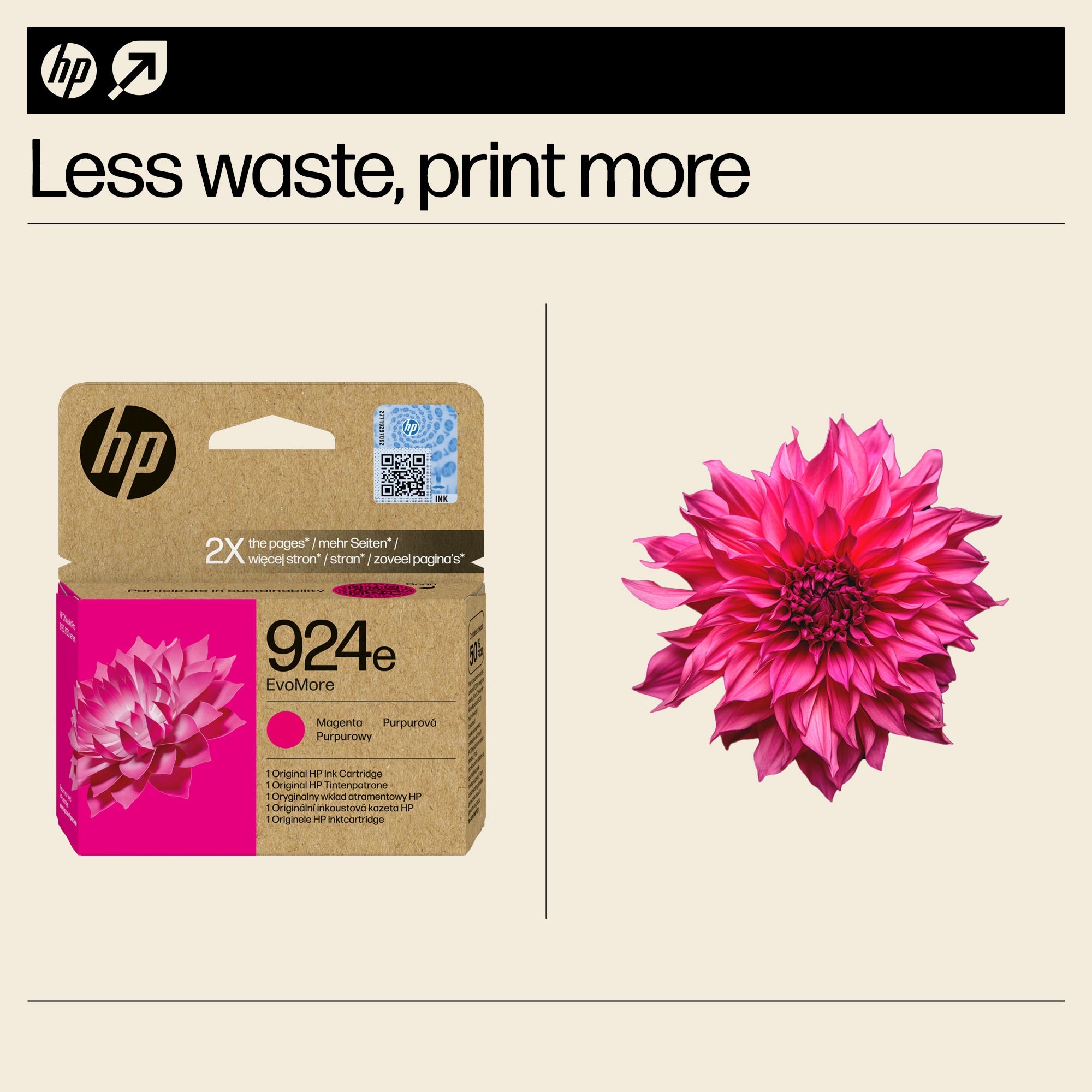 HP 924e EvoMore Magenta Original Ink Cartridge