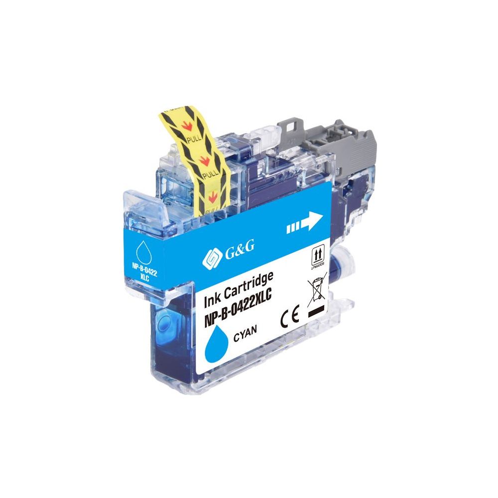 G&G Ninestar samheitahylki: Brother LC-422XLC Blátt