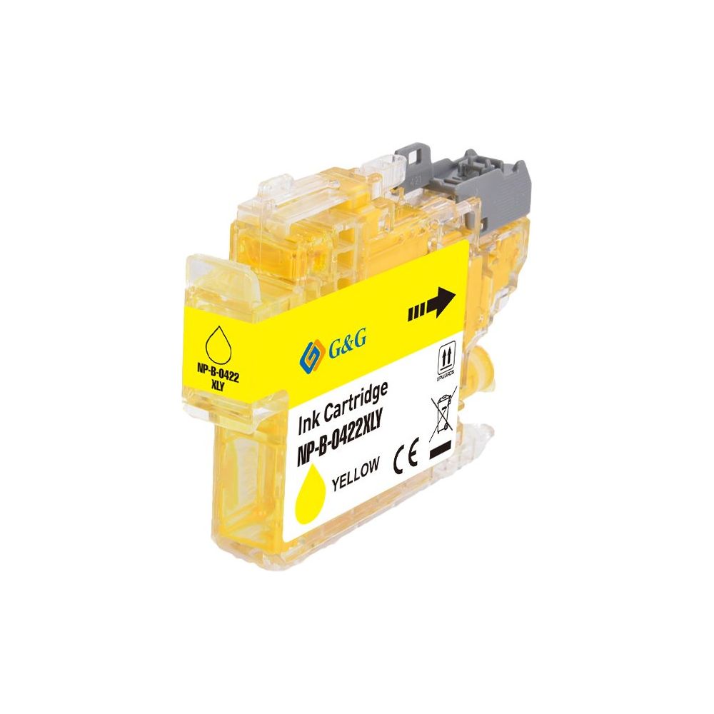 G&G Ninestar samheitahylki: Brother LC-422XLY Gult