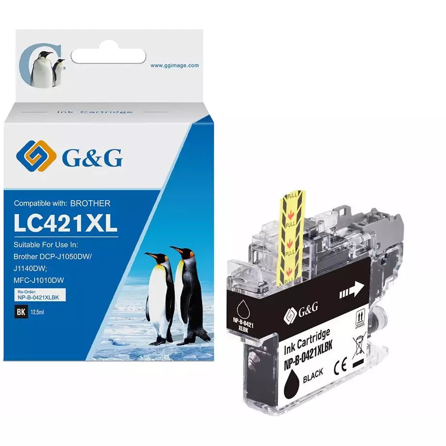 G&G Ninestar samheitahylki: Brother LC-421XL Svart