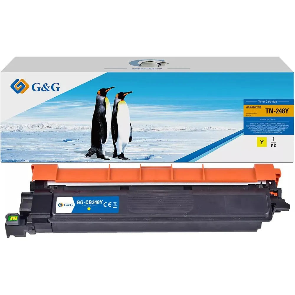 G&G Ninestar samheitahylki: Brother TN-248Y Gult