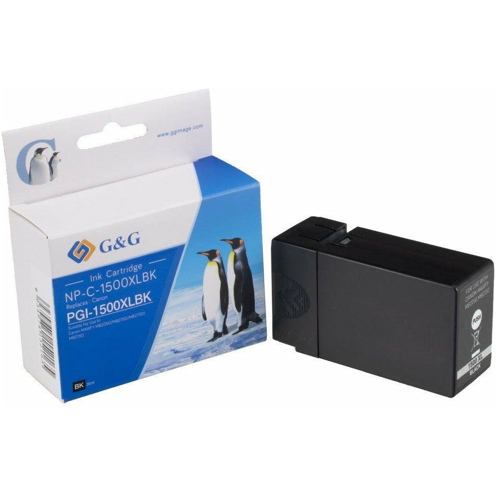 G&G Ninestar samheitahylki: Canon PGI-1500XLBK Svart