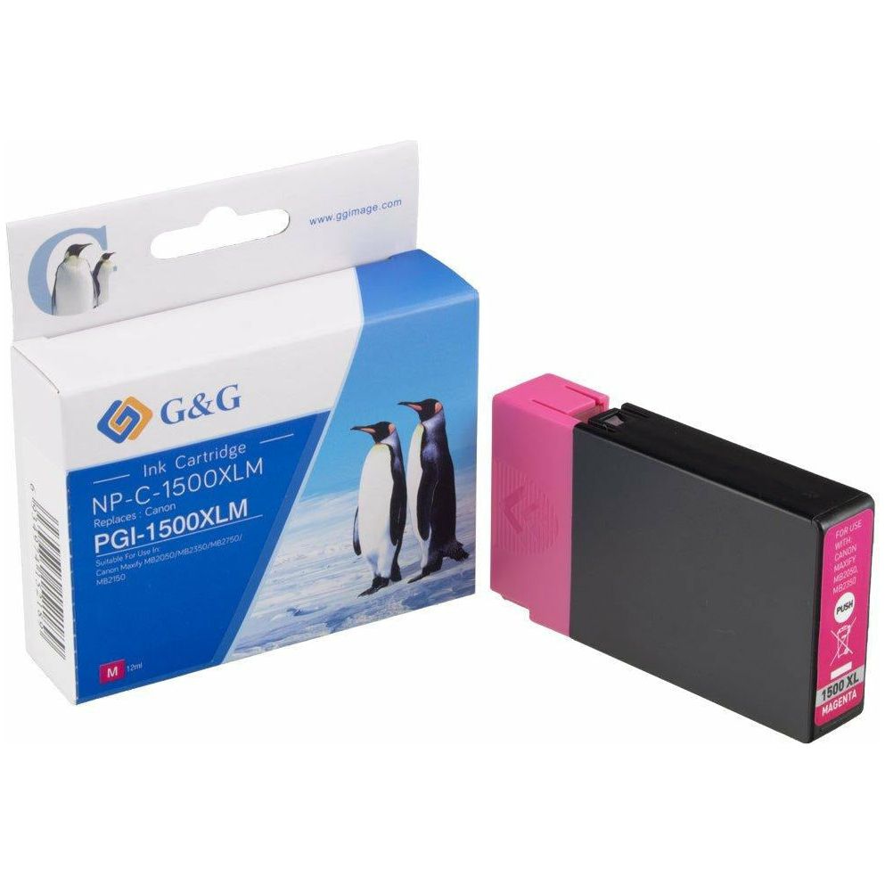 G&G Ninestar samheitahylki: Canon PGI-1500XLM Rautt