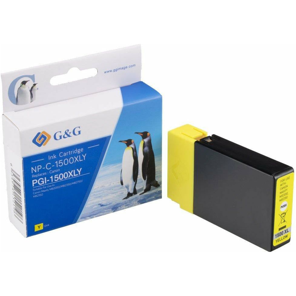 G&G Ninestar samheitahylki: Canon PGI-1500XLY Gult
