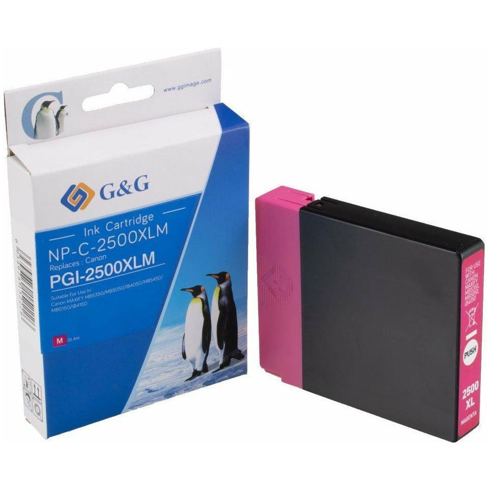 G&G Ninestar samheitahylki: Canon PGI-2500XLM Rautt