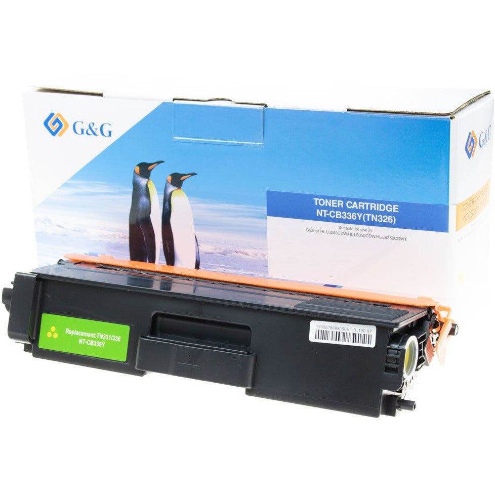 G&G Ninestar samheitahylki: Brother TN-326Y Gult