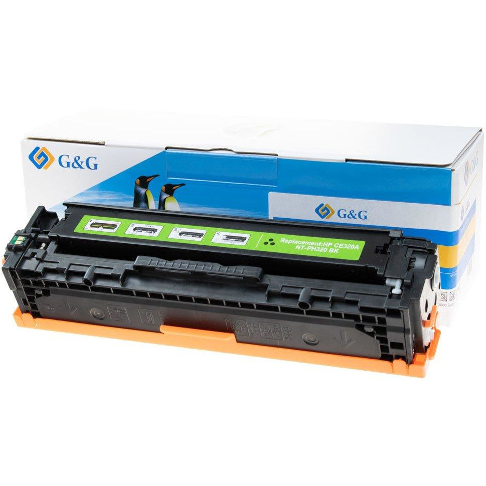 G&G Ninestar samheitahylki: HP 128A/ CE320A Svart