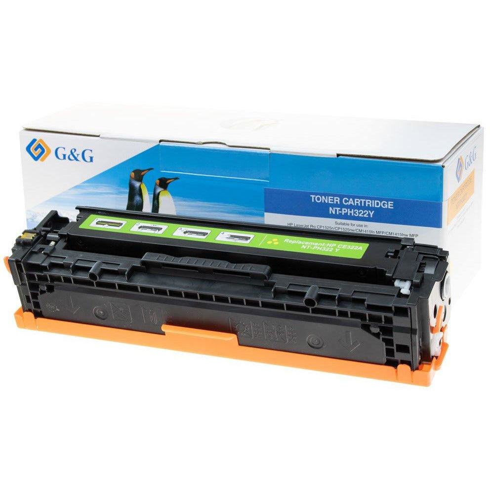 G&G Ninestar samheitahylki: HP 128A/ CE322A Gult