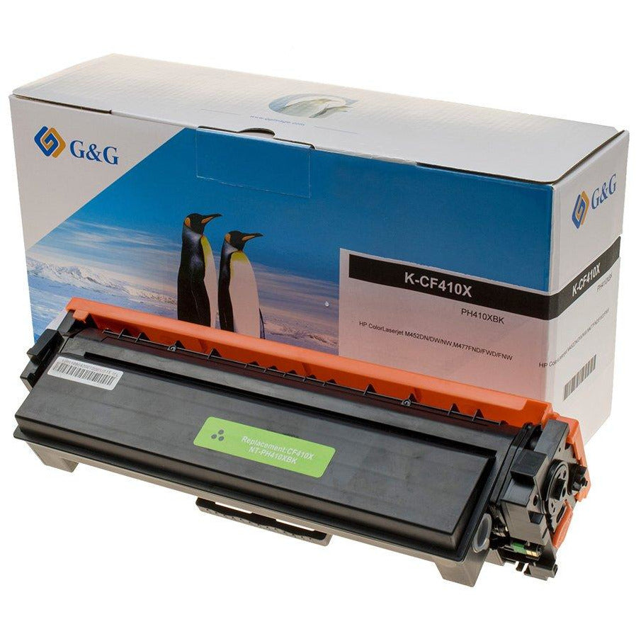 G&G Ninestar samheitahylki: HP 410X/ CF410X Svart