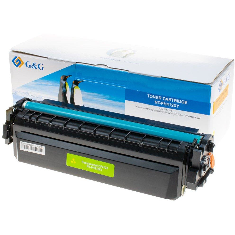 G&G Ninestar samheitahylki: HP 410X/ CF412X Gult