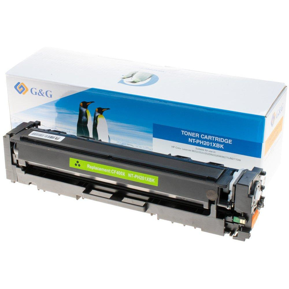 G&G Ninestar universal samheitahylki: HP 201X/ CF400X - Canon 054H - Svart