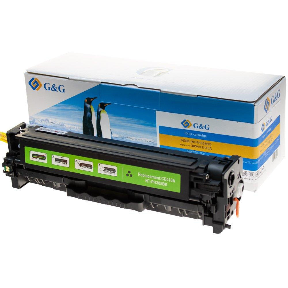 G&G Ninestar samheitahylki: HP 305A/ CE410A Svart