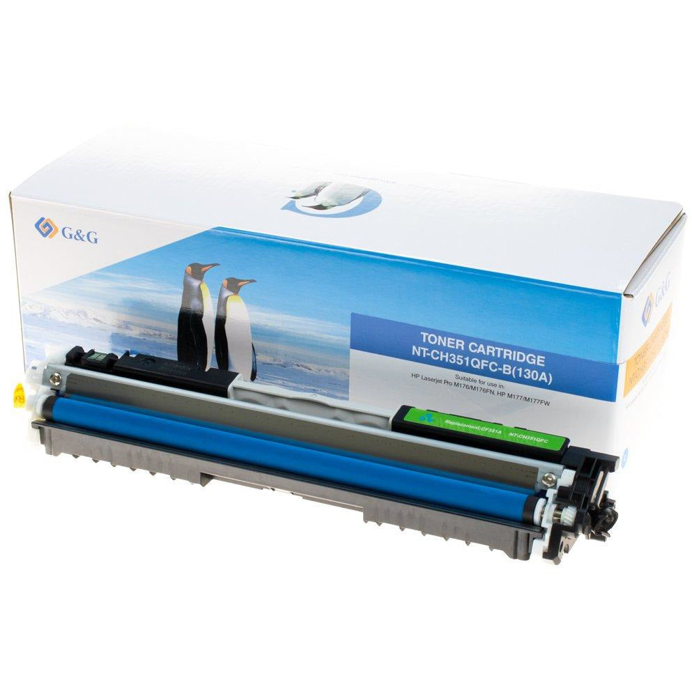 G&G Ninestar samheitahylki: HP 130A/ CF351A Blátt