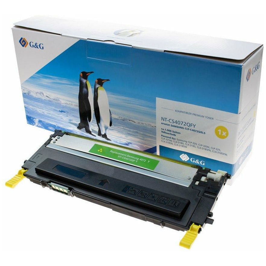 G&G Ninestar samheitahylki: Samsung CLT-Y4072S/ELS/ SU472A Gult