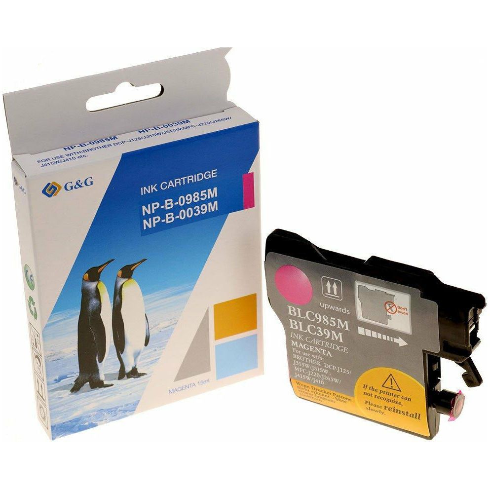 G&G Ninestar samheitahylki: Brother LC-985M Rautt