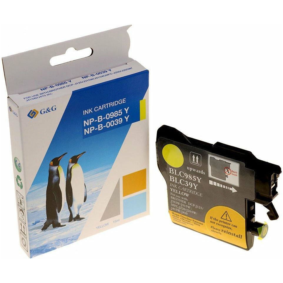 G&G Ninestar samheitahylki: Brother LC-985Y Gult