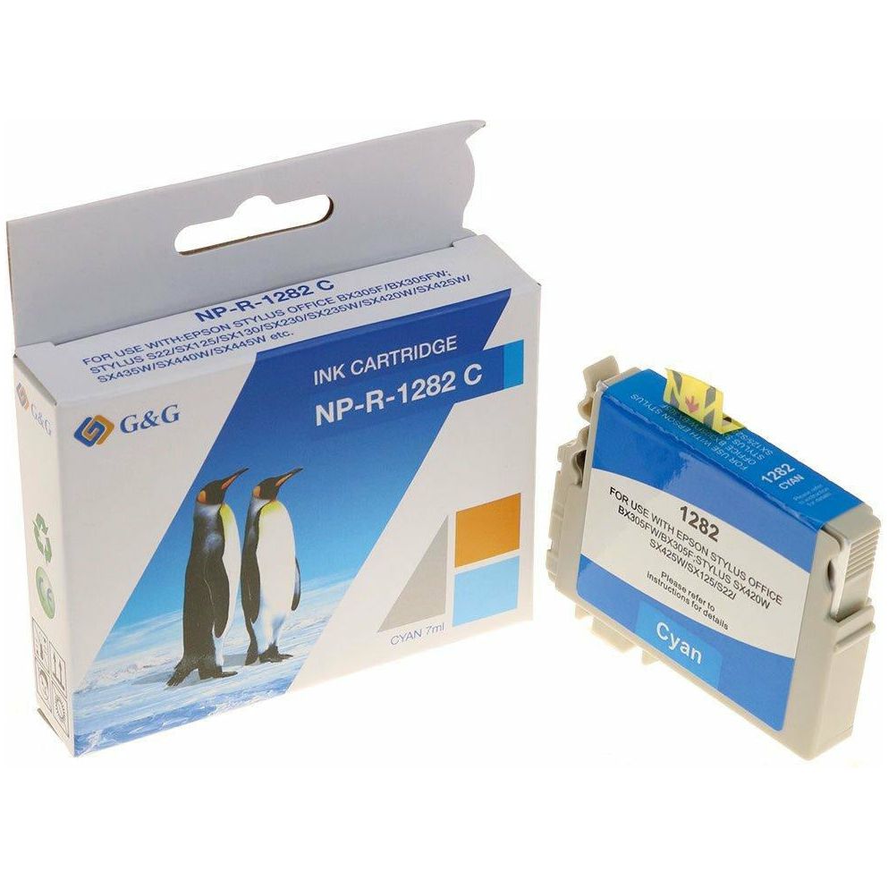 G&G Ninestar samheitahylki: Epson T1282 Blátt
