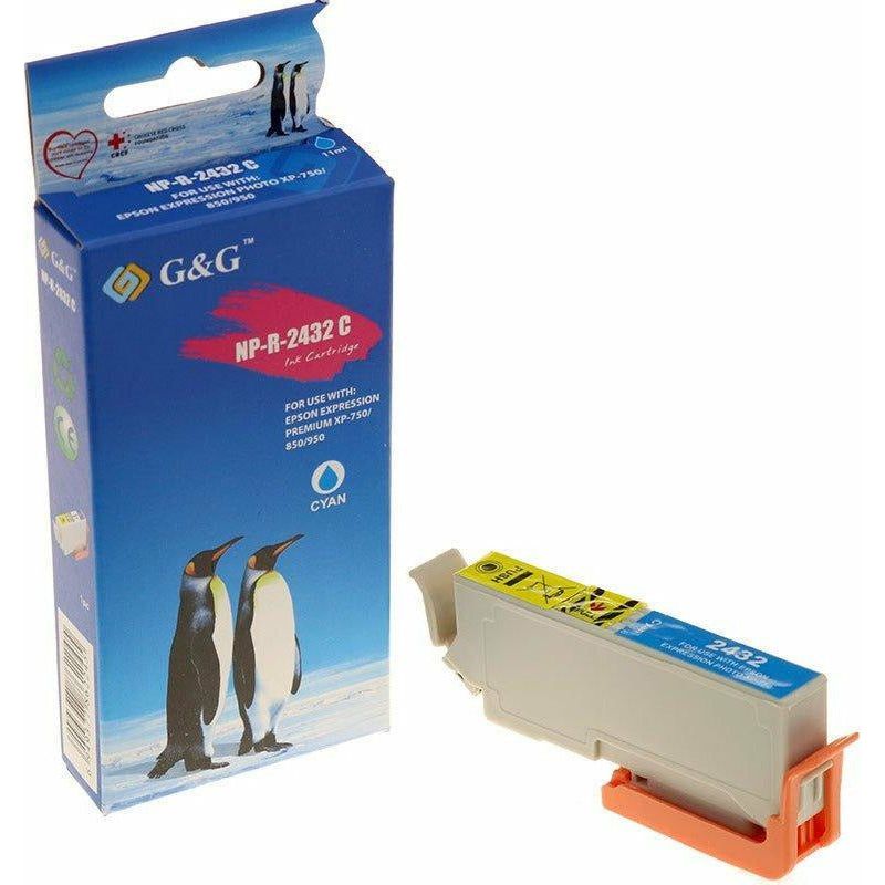 G&G Ninestar samheitahylki: Epson 24XL Blátt