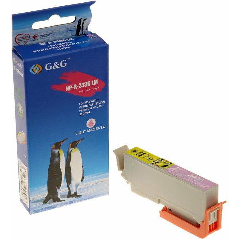 G&G Ninestar samheitahylki: Epson 24XL ljósrautt