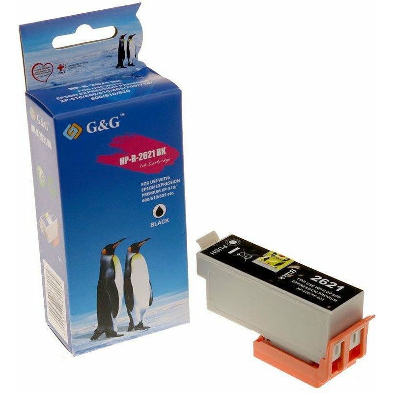 G&G Ninestar samheitahylki: Epson 26XL Svart