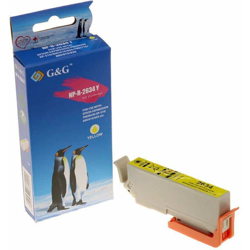 G&G Ninestar samheitahylki: Epson 26XL Gult
