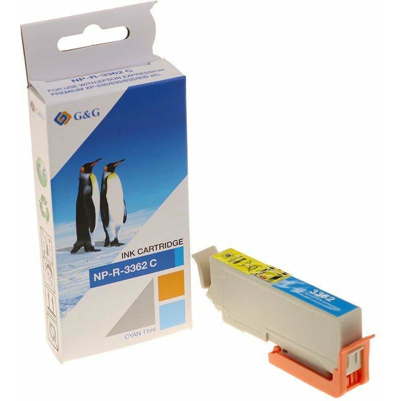 G&G Ninestar samheitahylki: Epson 33XL Blátt